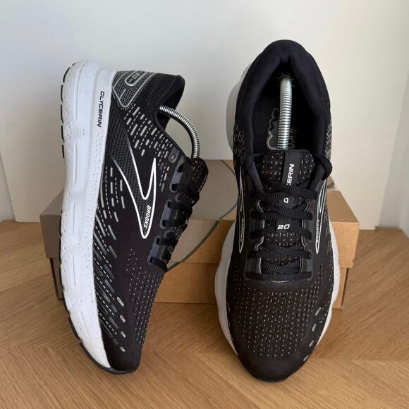 Brooks Glycerin 20 Black/White Men Running Sneakers - SZ 11